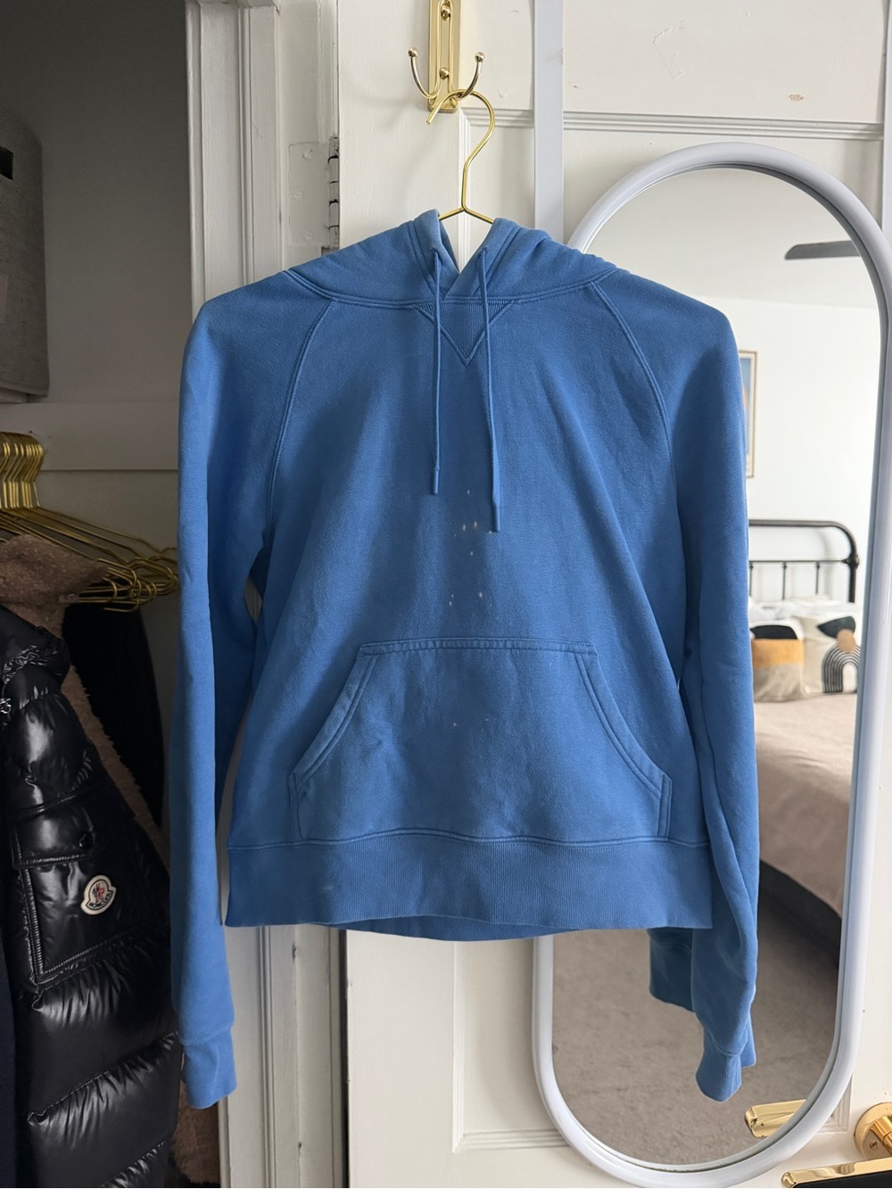 Aritzia Blue Sweatfleece Hoodie